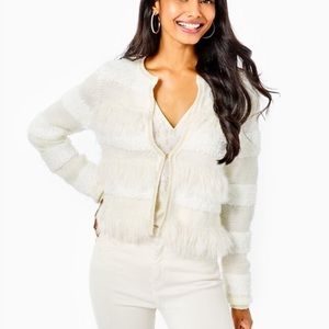 Lilly Pulitzer Pelham Cardigan L fuzzy